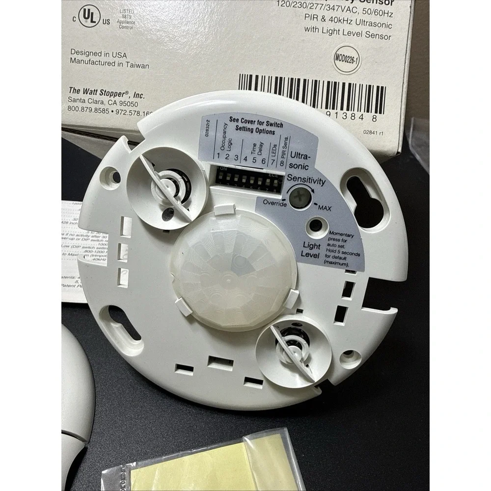 Wattstopper DT-355 Dual Tech Ceiling Occupancy PIR Ultrasonic Sensor 120-347V